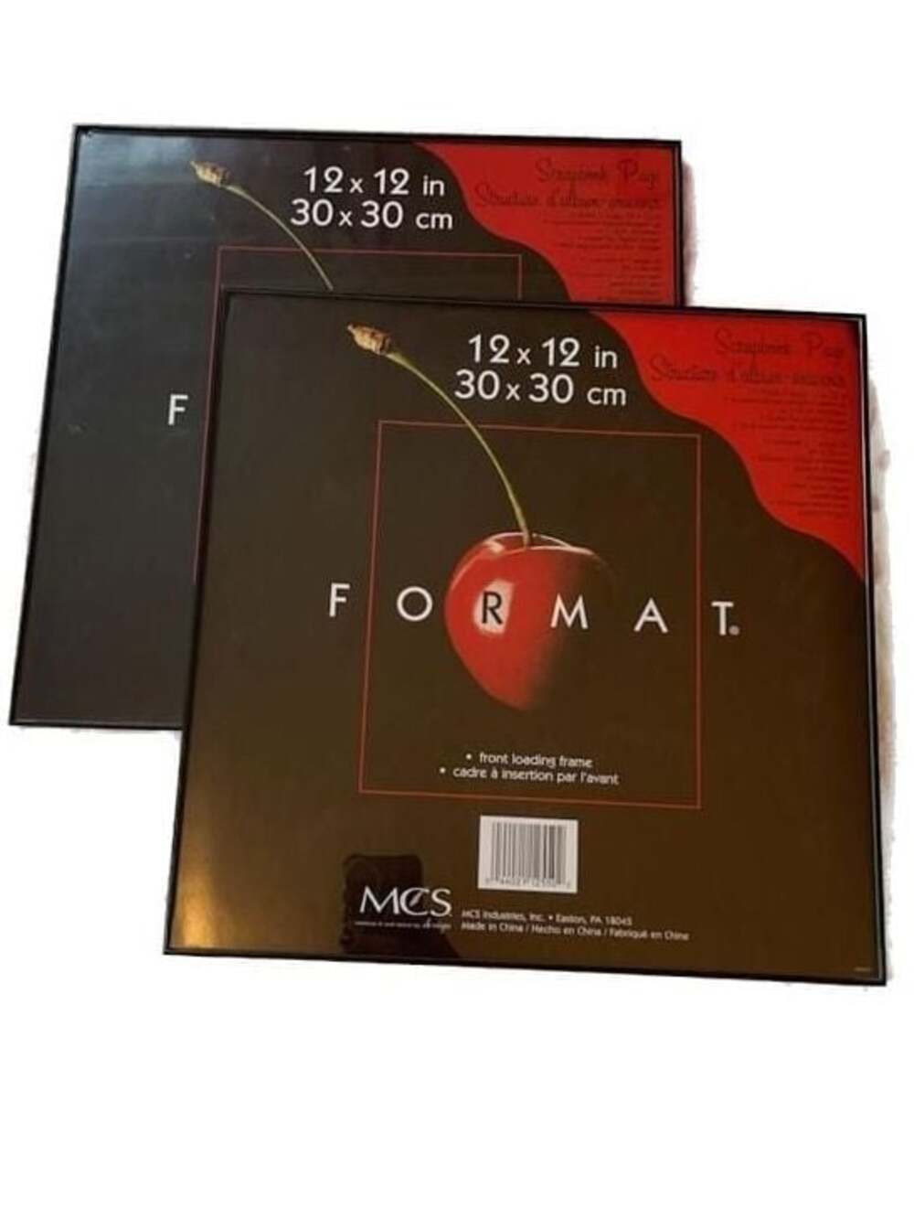 Set of 2 MCS Format 12x12 Inch Front Loading Scrapbook Frames
